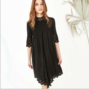 Ulla Johnson Ruby Silk Mini Dress Black 4